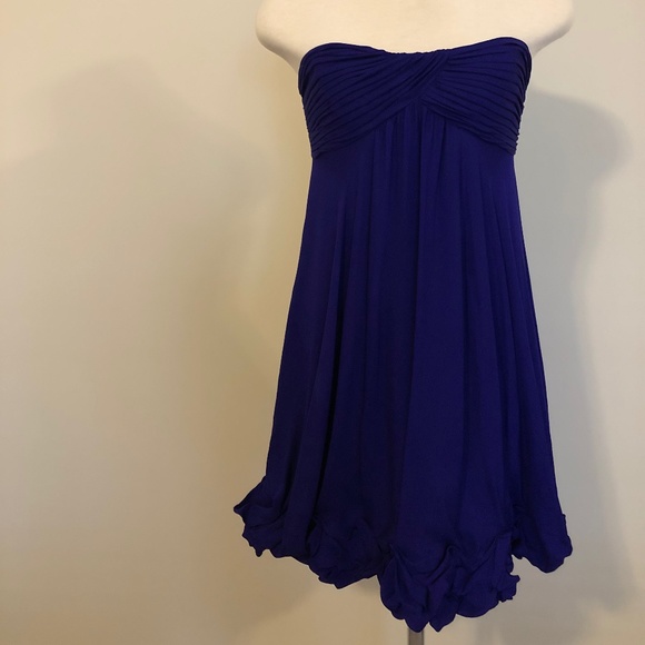 NWT Blue/Purple Silk BCBG Cocktail Dress - Picture 2 of 14
